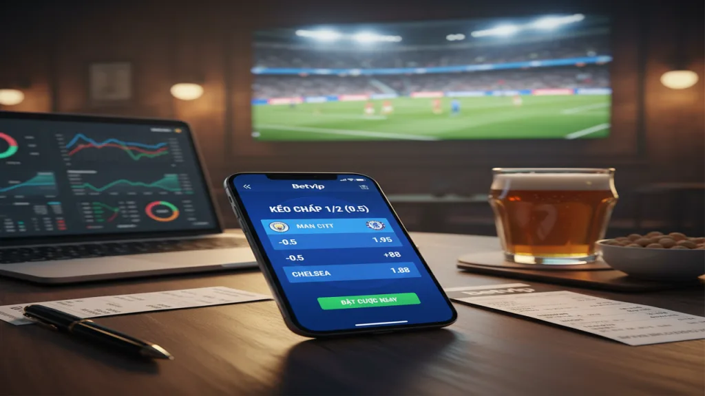 Mẹo kèo chấp 1/2 Betvip