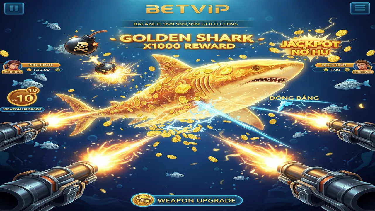 Mẹo săn Cá Mập Vàng Betvip